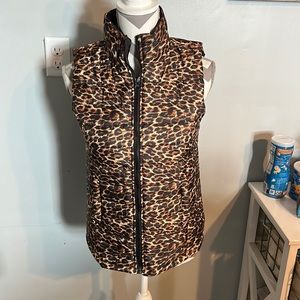Womens leopard print vest